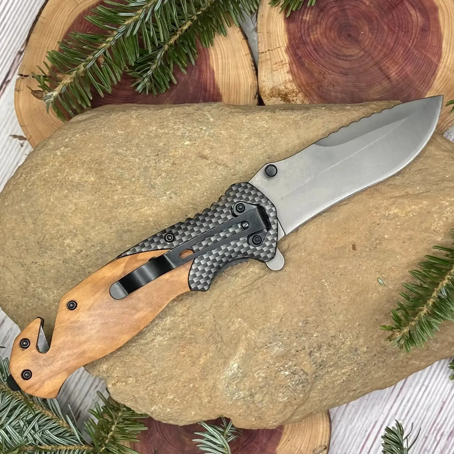 Police Badge Pocket Knife