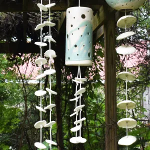 Poor House Cylinder Wind Chimes-10 Small Disc