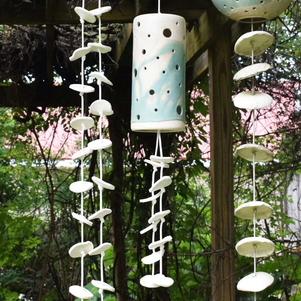 Poor House Cylinder Wind Chimes-10 Small Disc