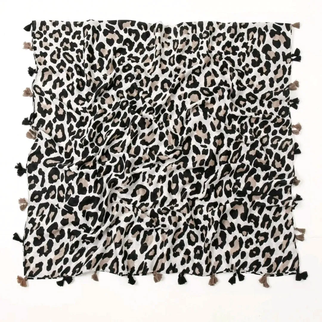 PRE-ORDER** Light Animal Print Scarf