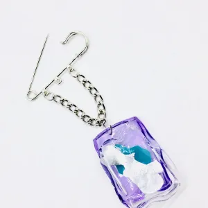 Purple Node Art Pin.04