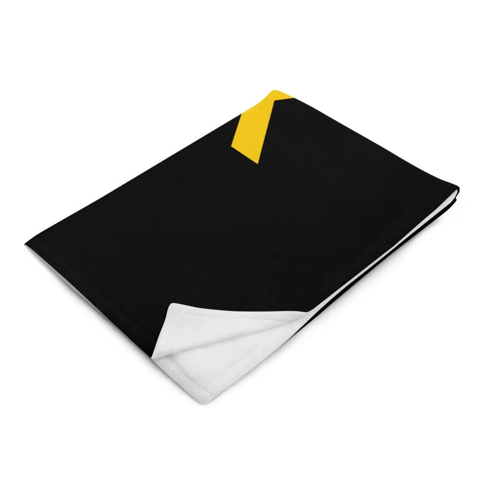 "Unapologetically Dope Black Physician Assistant" Throw Blanket (Black)