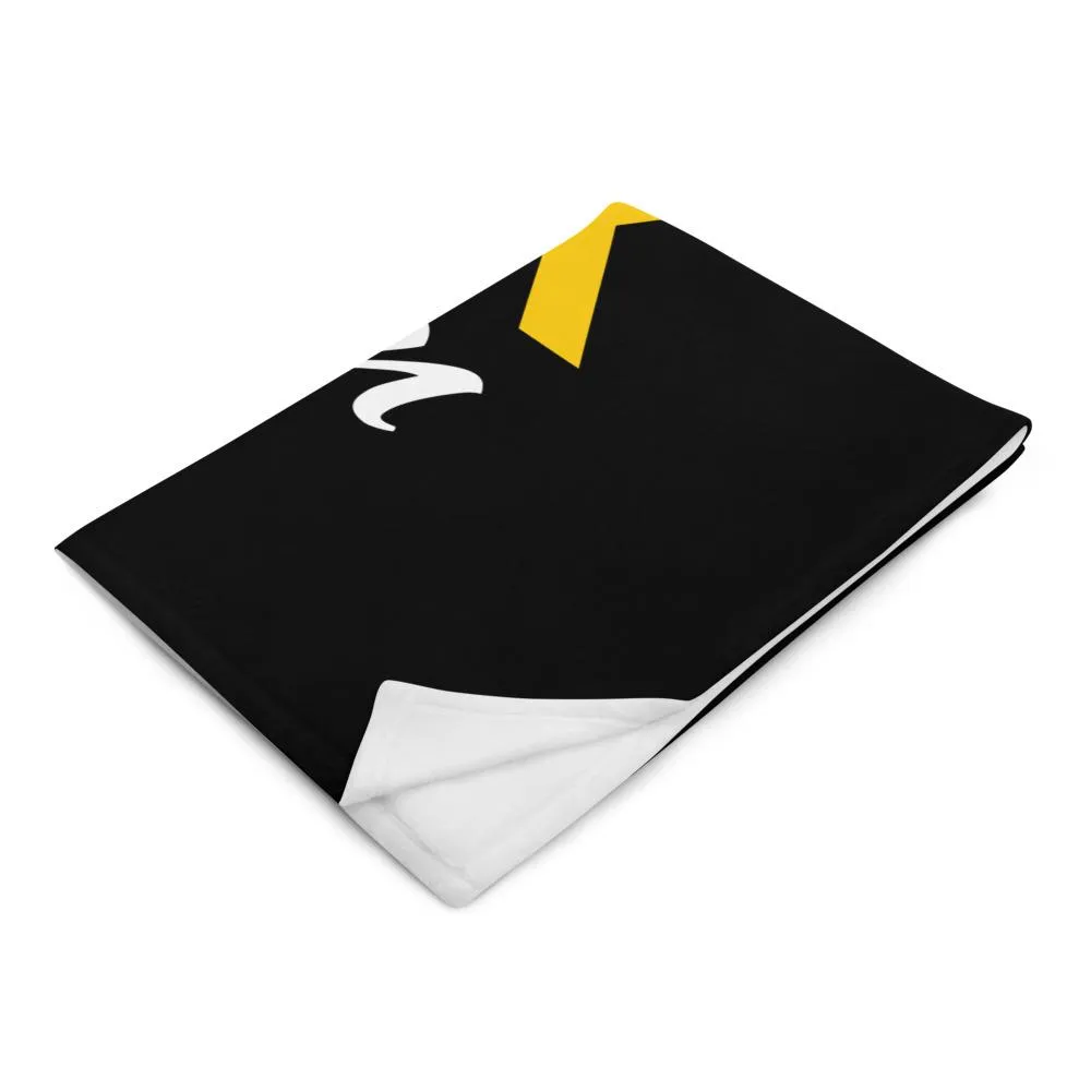 "Unapologetically Dope Black Physician" Throw Blanket (Black)