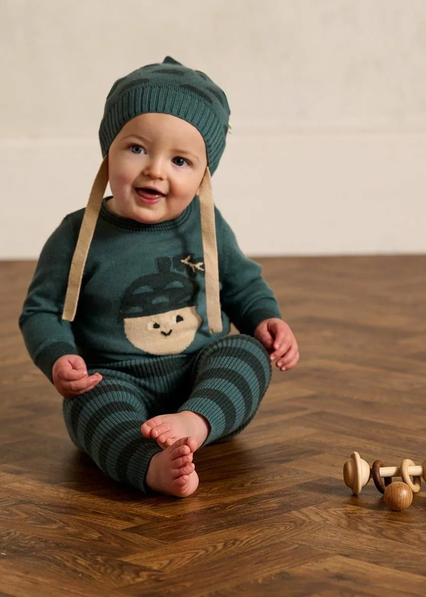 Ramble - Fern Acorn Knit Sweater
