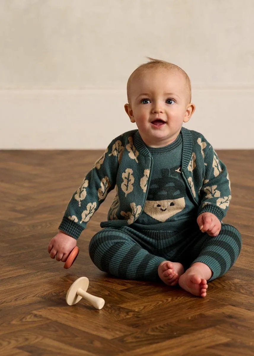 Ramble - Fern Acorn Knit Sweater