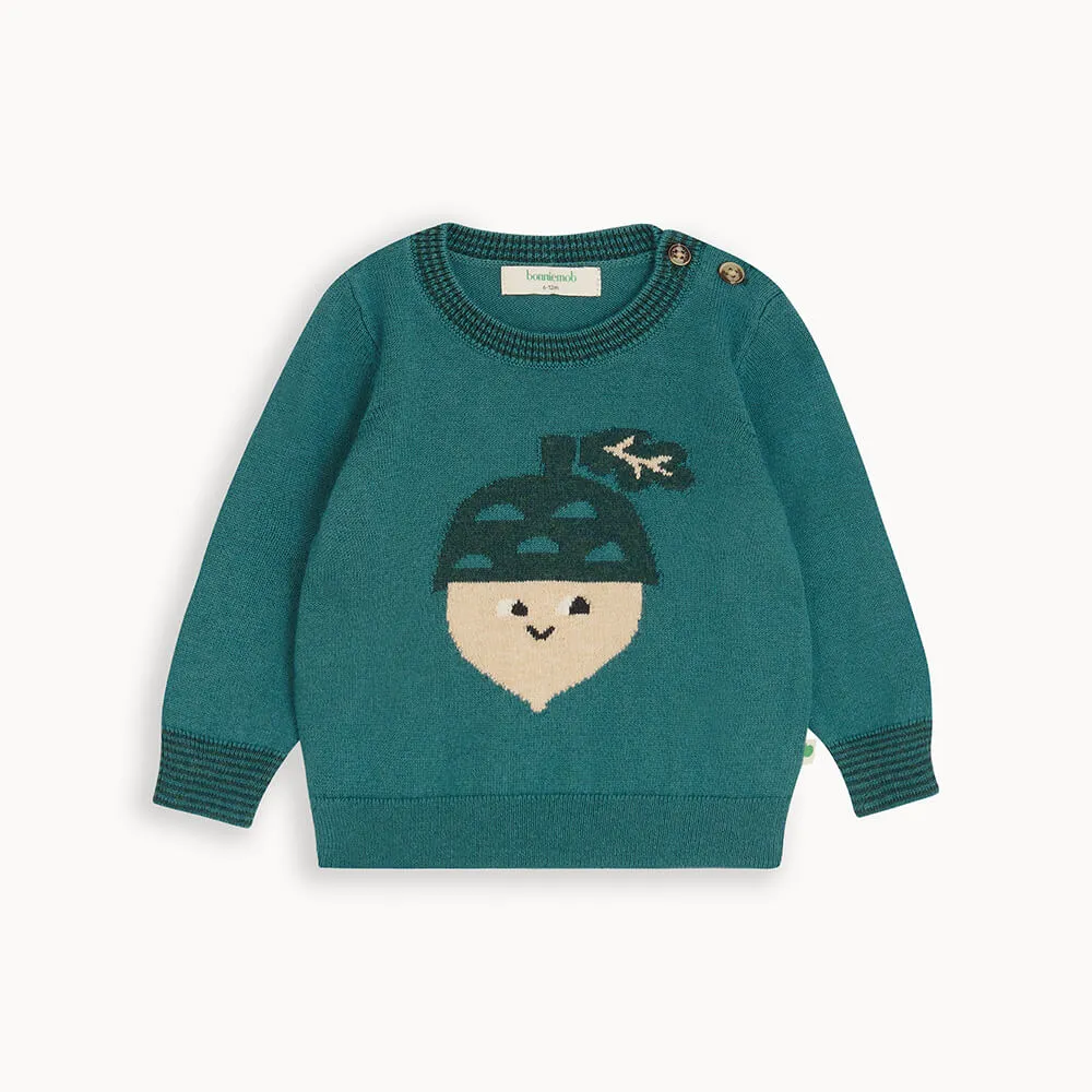 Ramble - Fern Acorn Knit Sweater