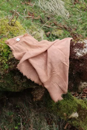 Raw Silk Bandana in Peach Fuzz