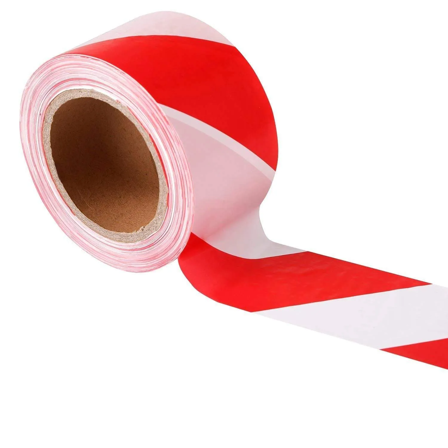 Red & White Warning Safety Tape - 60mm X 400m