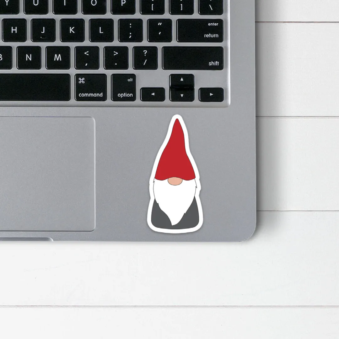 Red Hat Scandinavian Gnome Sticker