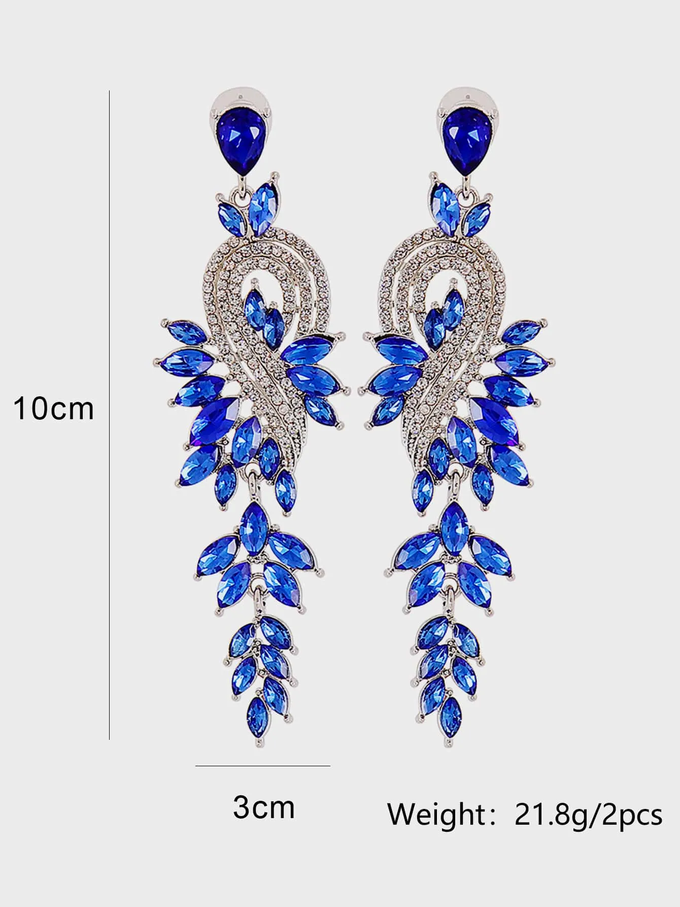 Rhinestone Drop Earrings