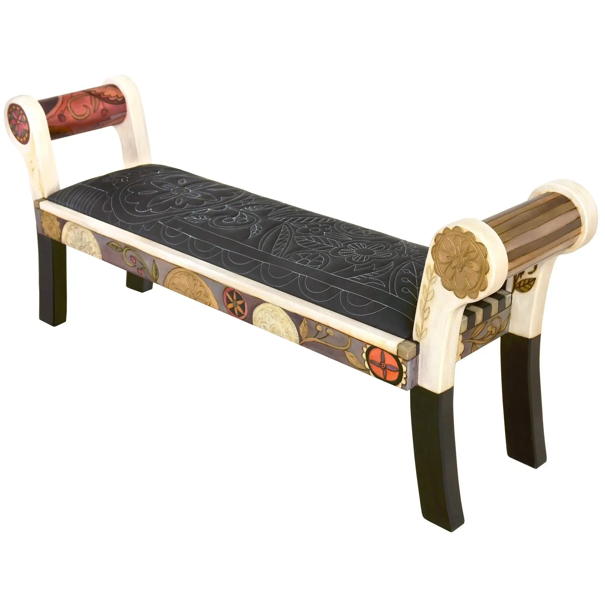 Roll Arm Bench by Sticks BEN050-D75212