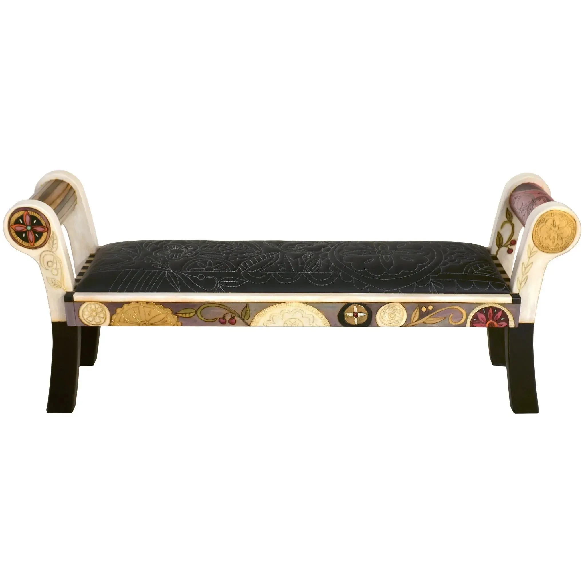 Roll Arm Bench by Sticks BEN050-D75212