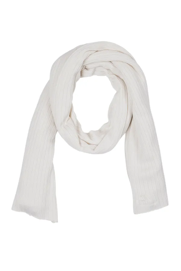 SARAH OVERSIZE SILK & CASHMERE SCARF - IVORY