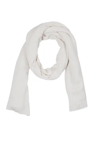 SARAH OVERSIZE SILK & CASHMERE SCARF - IVORY