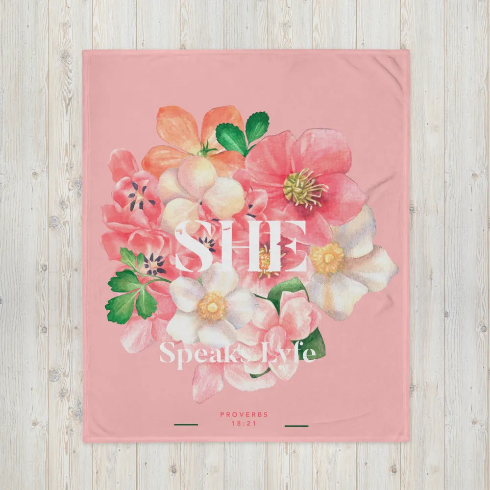 She Speaks Lyfe Signature Blanket