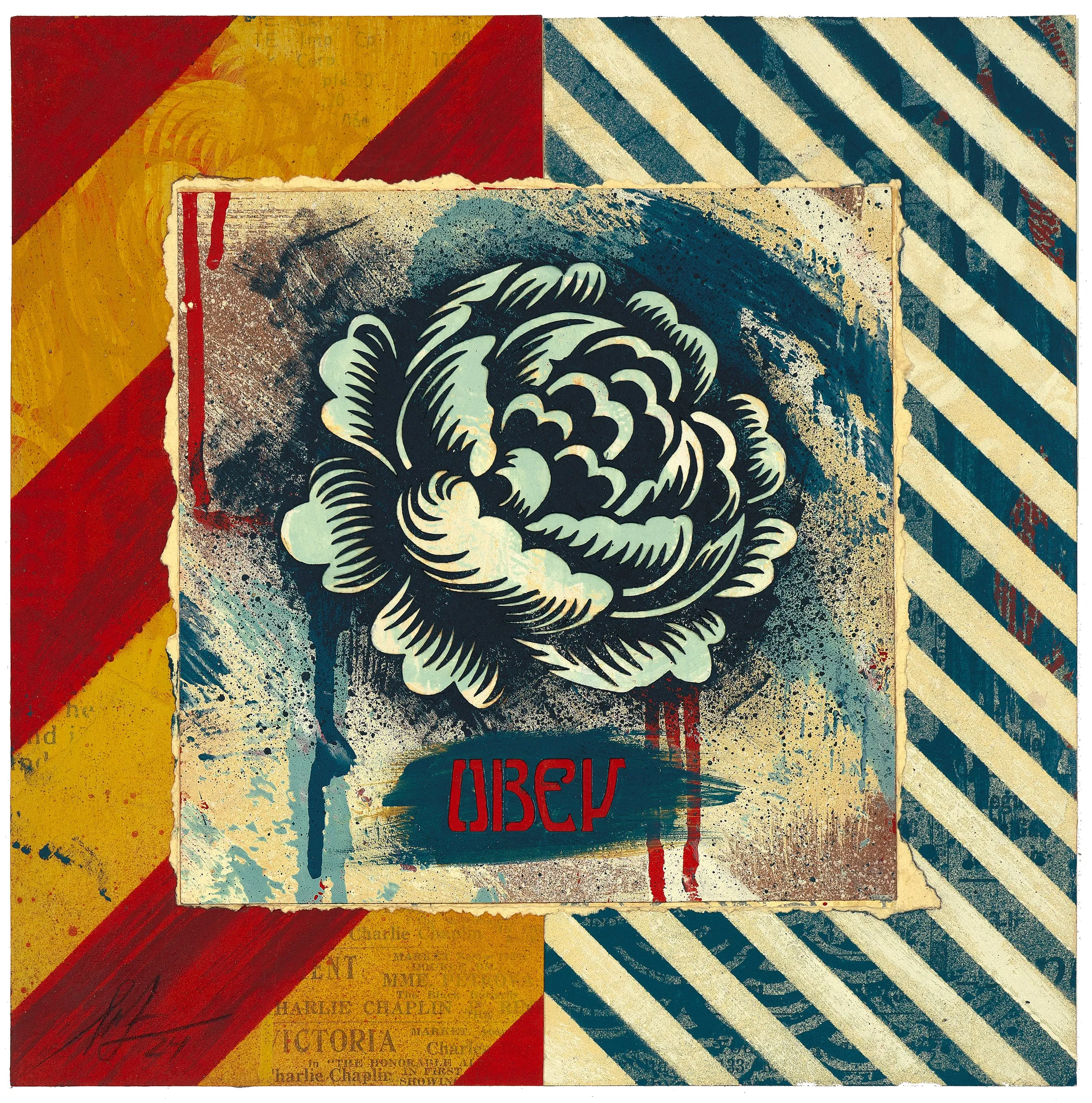 Shepard Fairey | Hazard Flower, Version 2