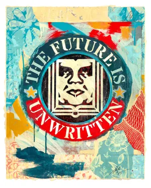 Shepard Fairey | The Future Is Unwritten (Icon Stencil)