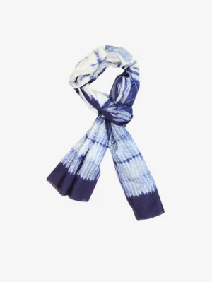 Silk Shibori Constellation blue