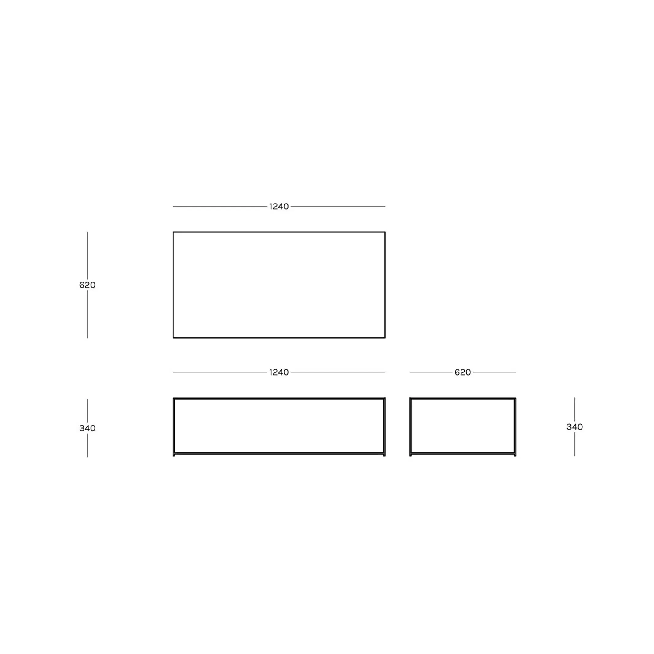Slim Irony ART - Low Table