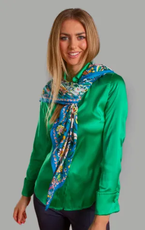 Soft Collar Blouse - Green