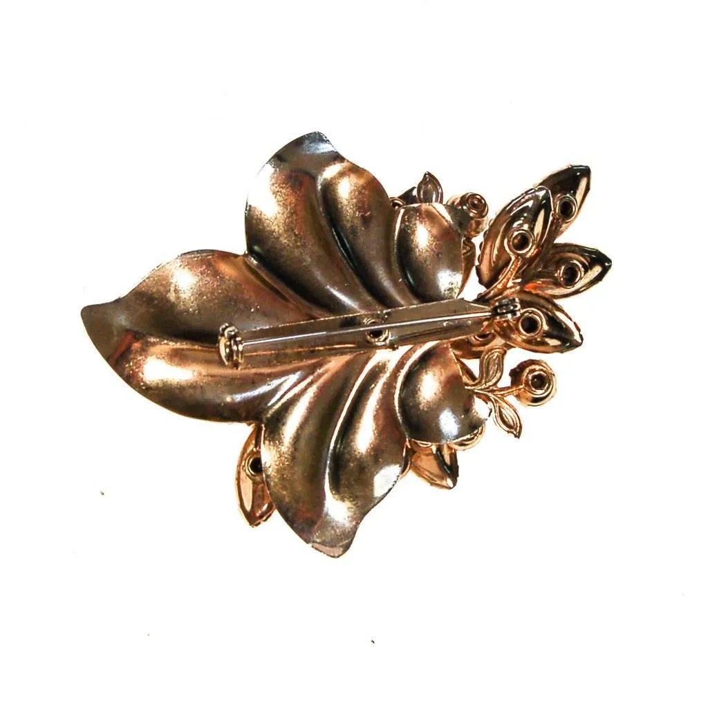 Sparkling Jude Lee Aurora Borealis Rhinestone Flower Brooch
