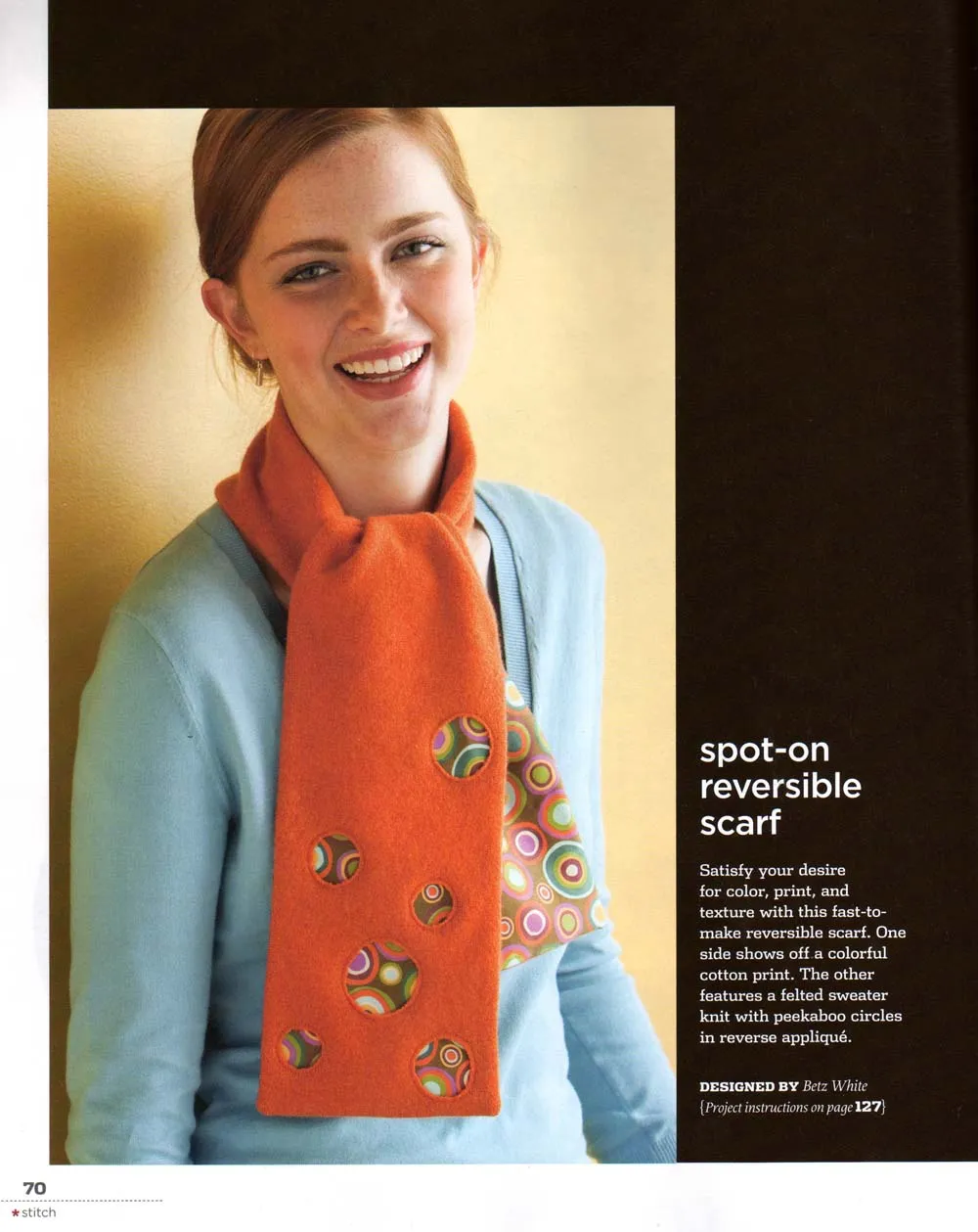 Spot-on Cashmere Scarf Sample