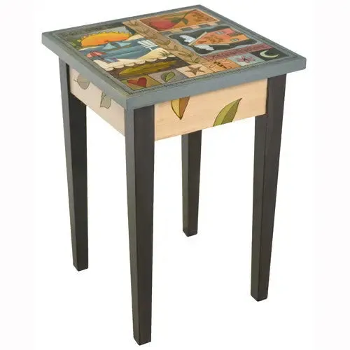 Square End Table by Sticks END016 D78833