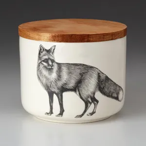 Standing Fox Canister Small by Laura Zindel