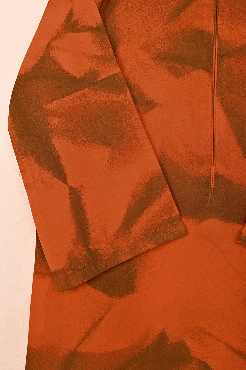 STP-206F-Orange - 2Pc Ready to Wear Spray Contoured Co-Ord Set