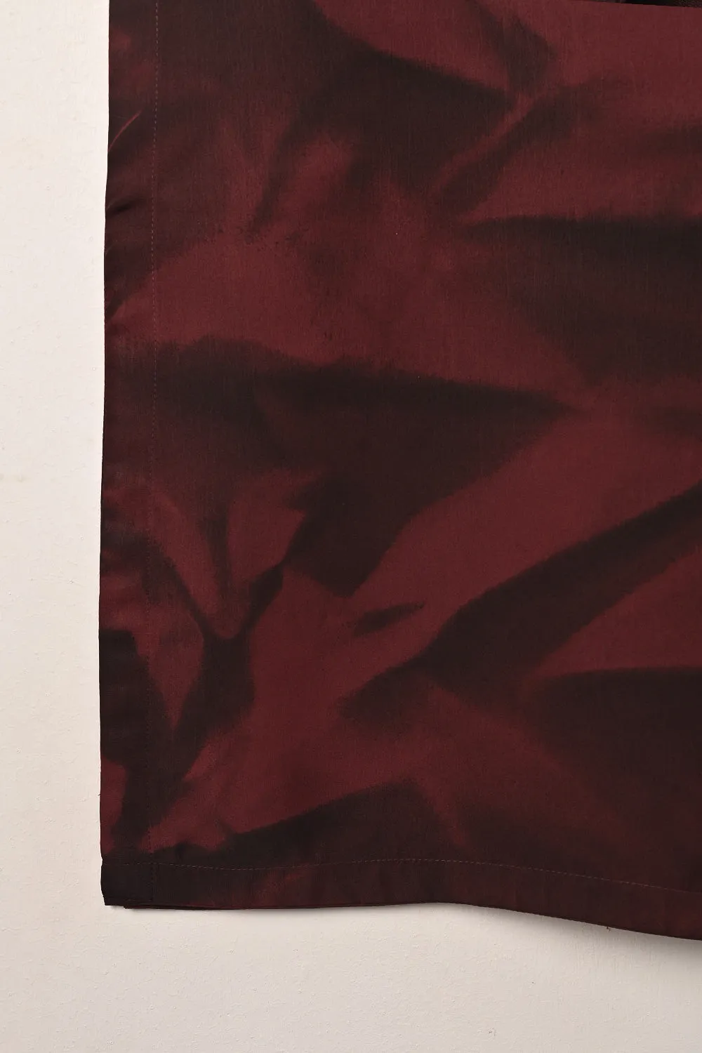 STP-292A-Maroon - 2Pc Ready to Wear Spray Contoured Co-Ord Set