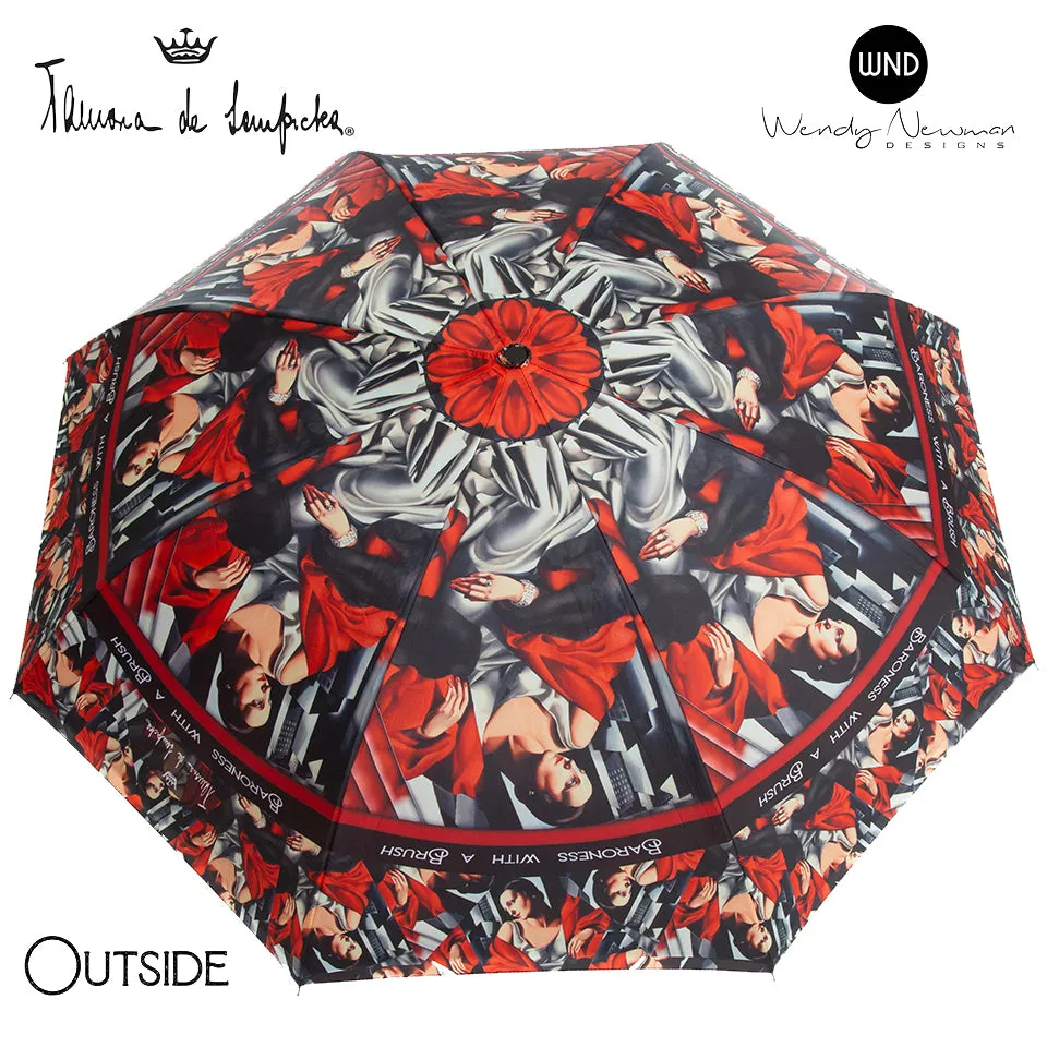 Tamara de Lempicka Boucard/Musician Reverse Umbrella