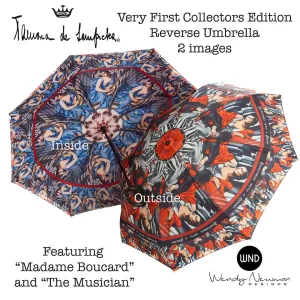 Tamara de Lempicka Boucard/Musician Reverse Umbrella