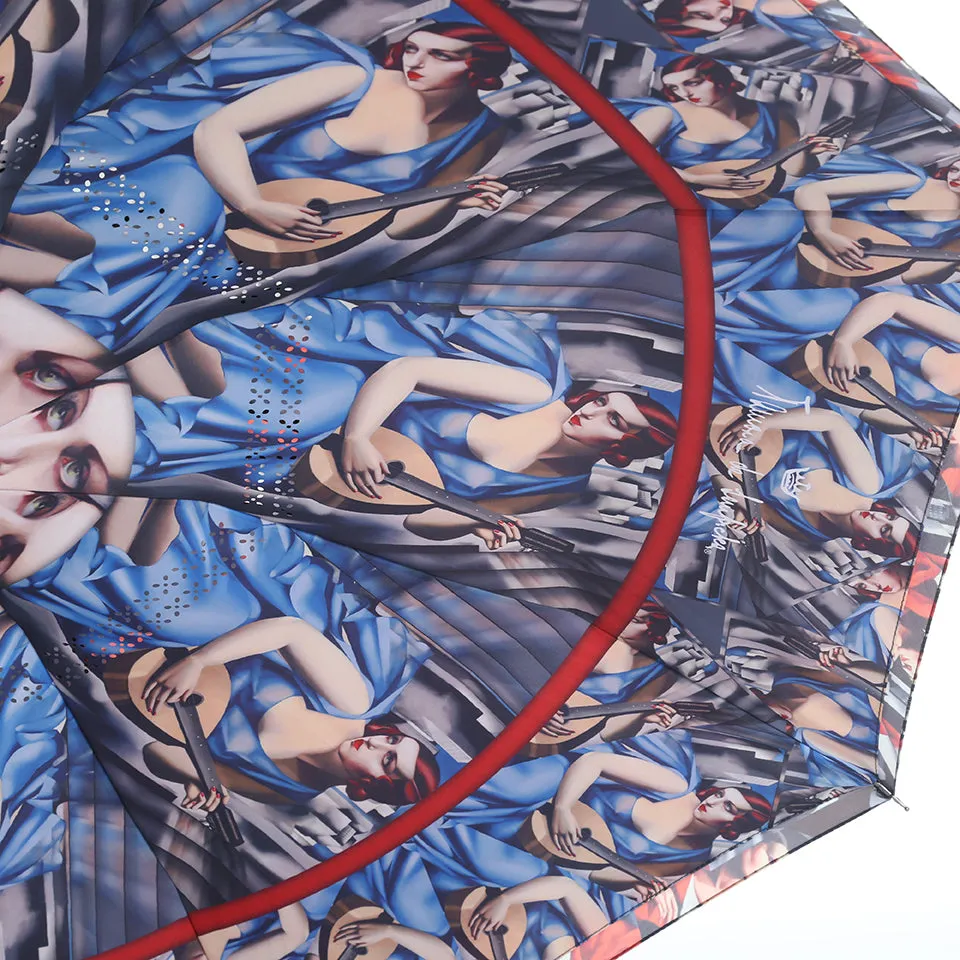 Tamara de Lempicka Boucard/Musician Reverse Umbrella