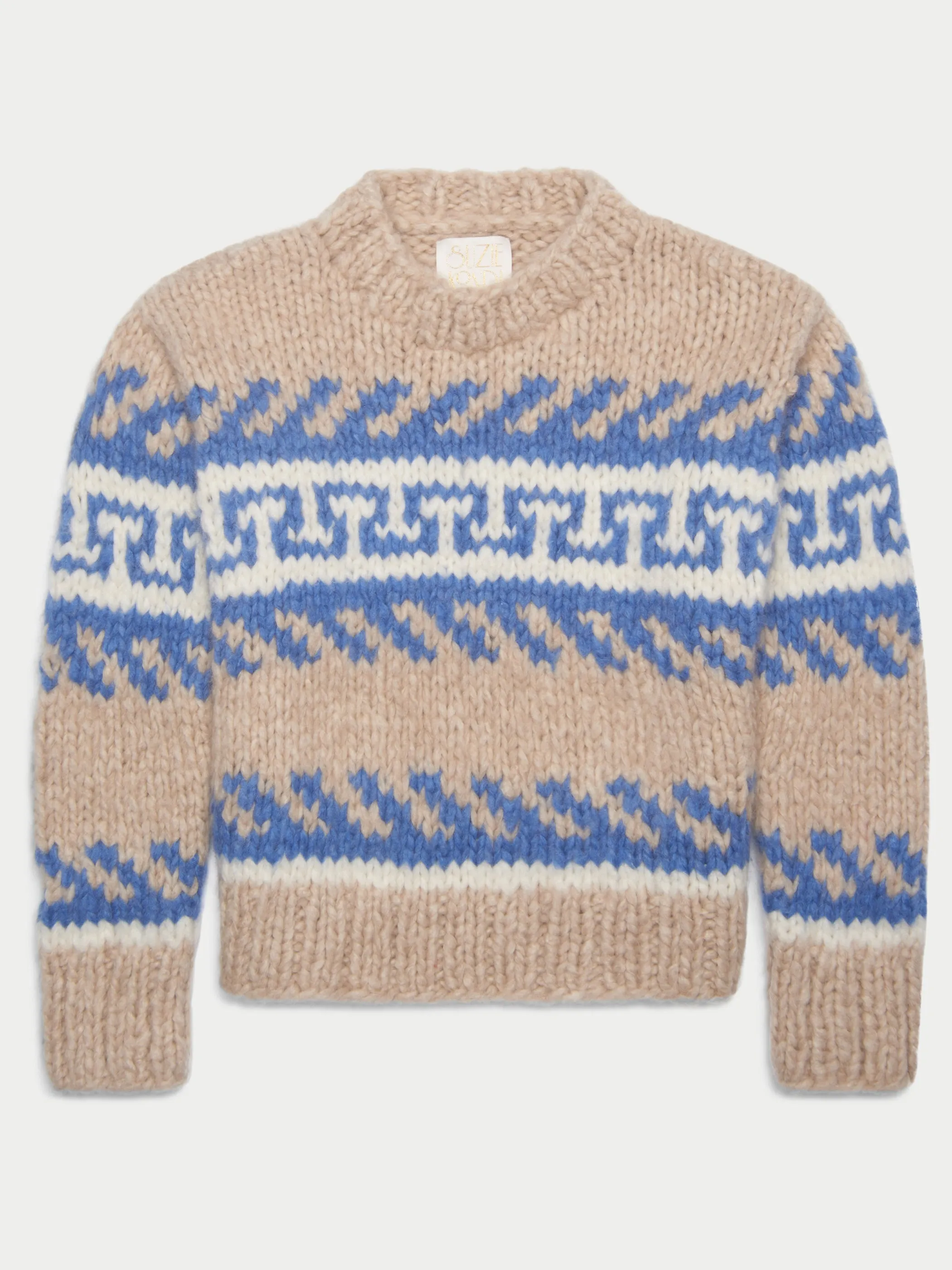 The Greek Key Jooshi Sweater in Cashmere
