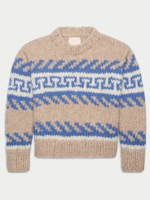 The Greek Key Jooshi Sweater in Cashmere