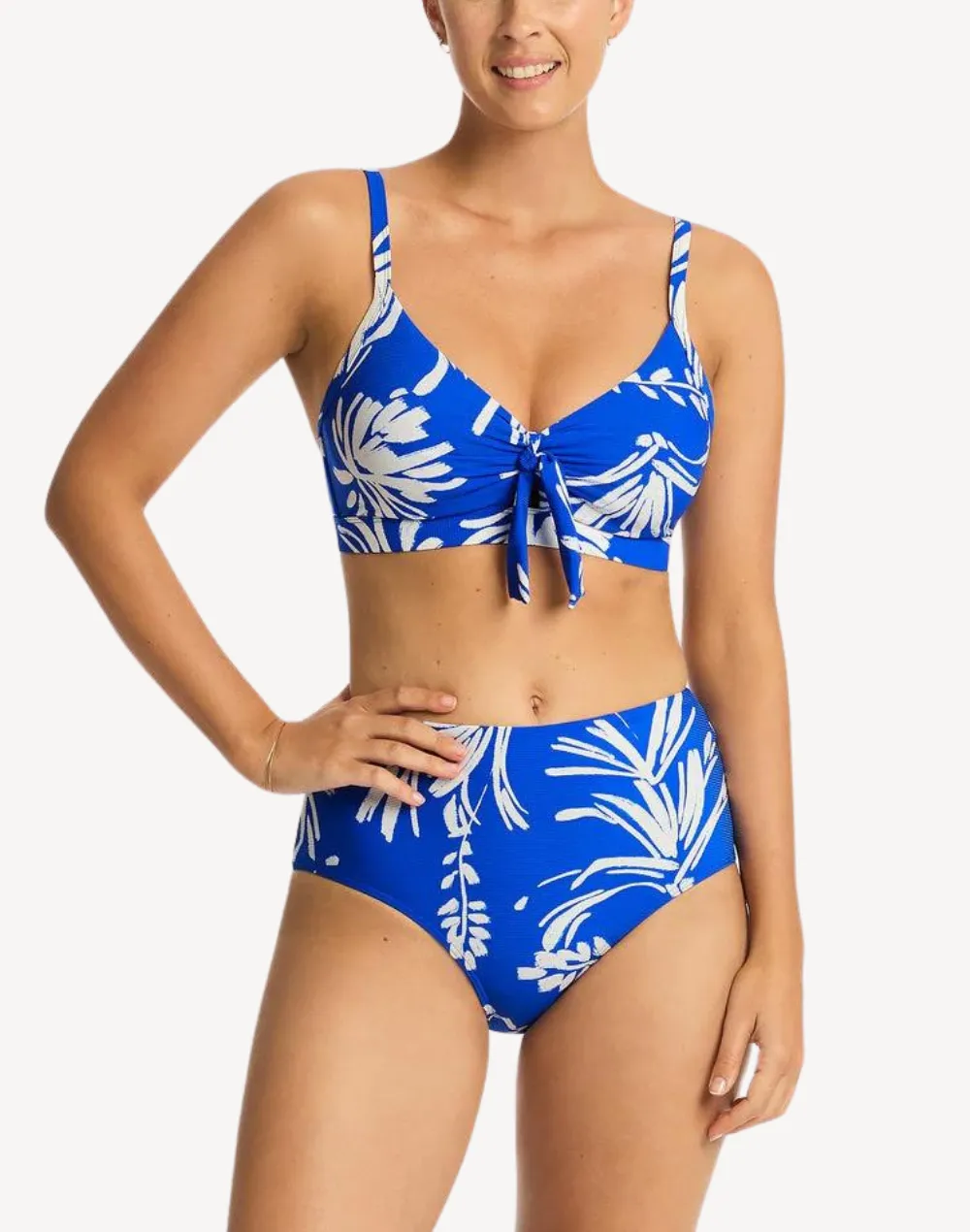 Tradewind Cobalt High Waist Bikini Bottom
