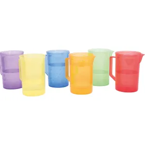 Translucent Rainbow Jugs pk 6