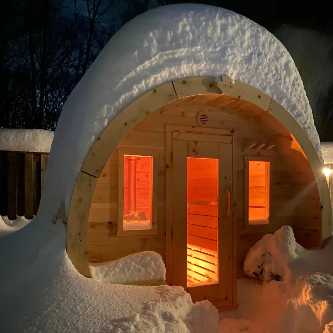 True North Saunas Schooner 8 Person Outdoor Barrel Sauna