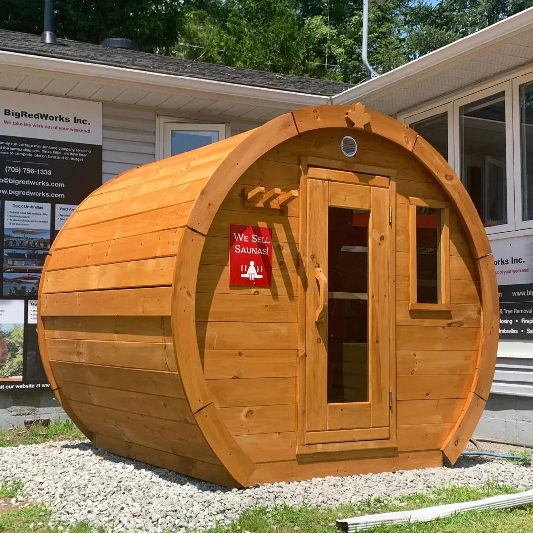 True North Saunas Schooner 8 Person Outdoor Barrel Sauna