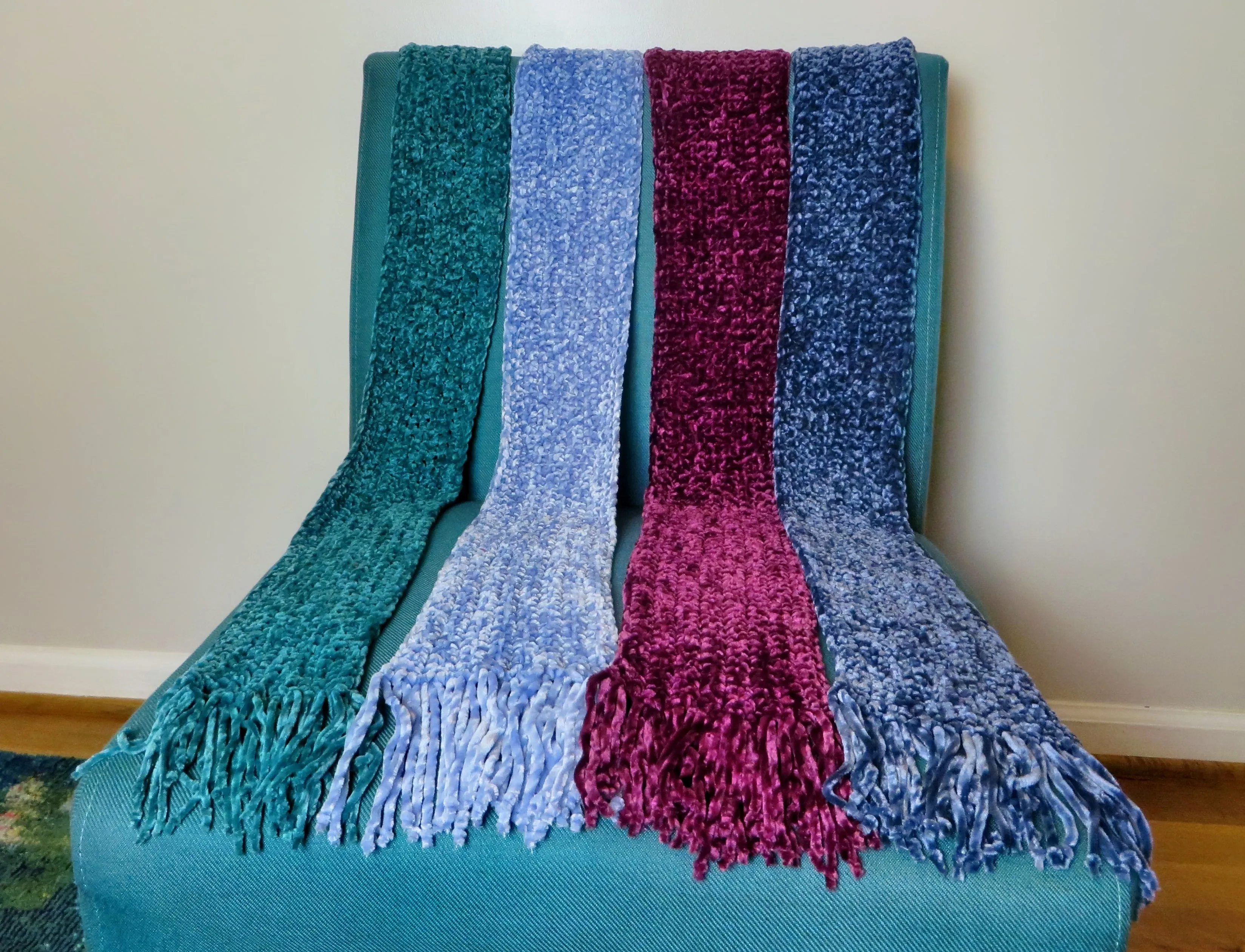 Velvety Winter Scarves
