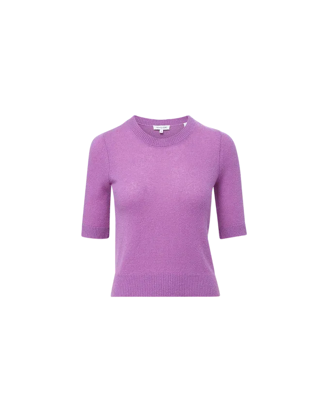 VERONICA BEARD Shana Short Sleeve Cashmere Sweater