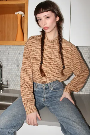 Vintage 90s Checkered Button Up (L)