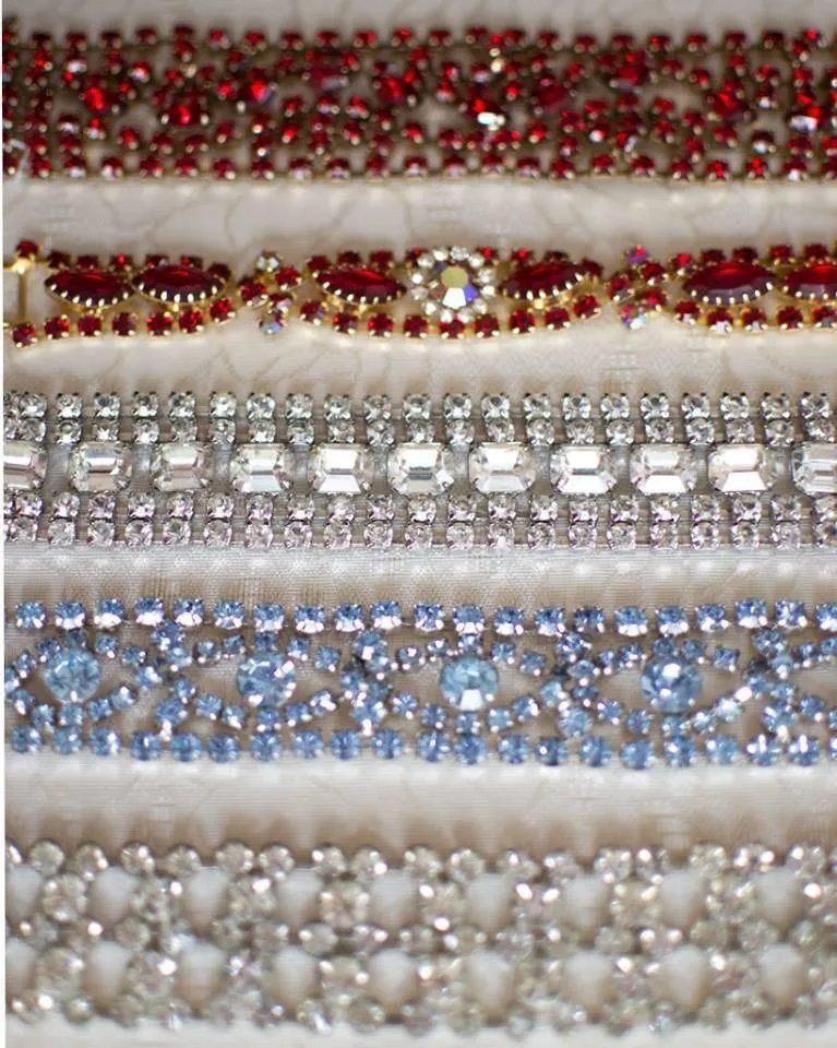 Vintage Red Rhinestone Bracelet