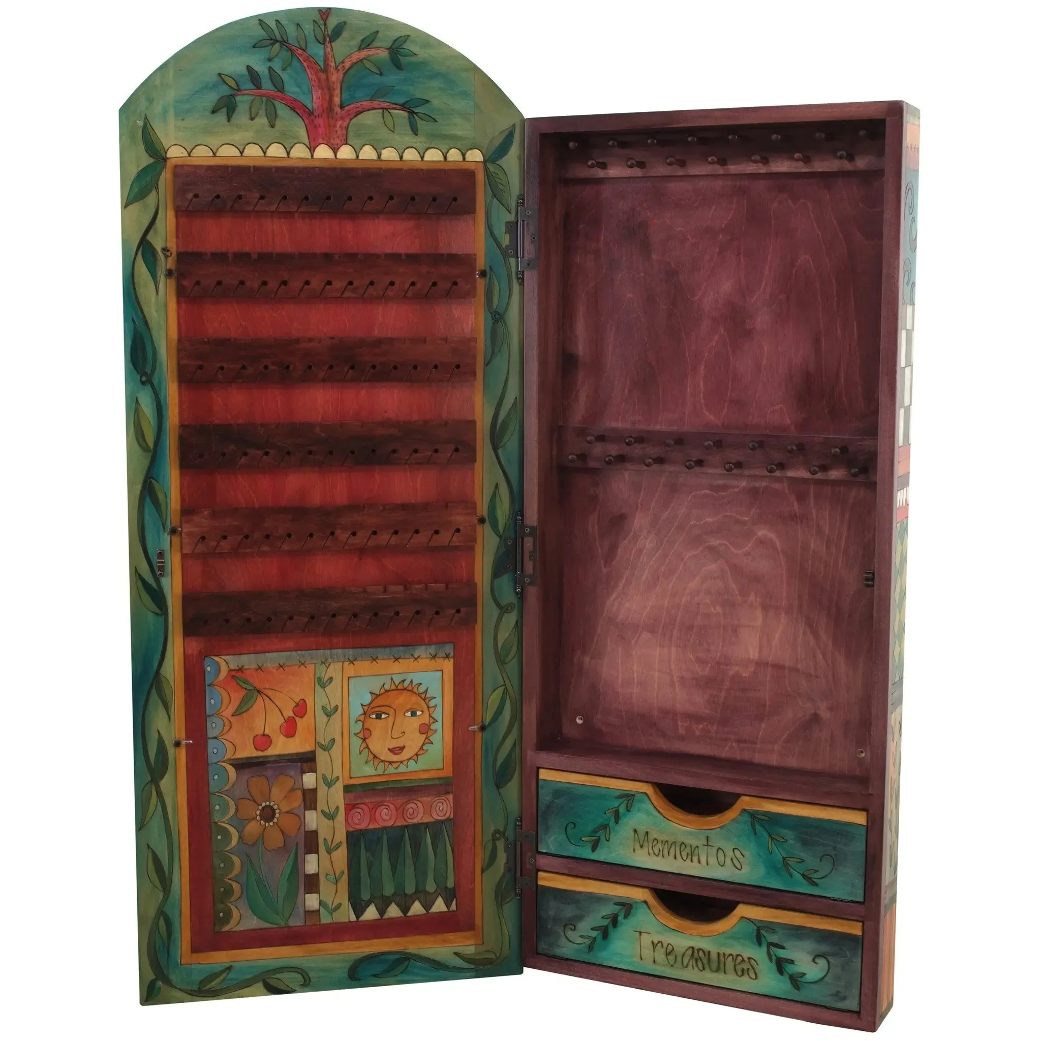 Wall Mount Jewelry Cabinet With Mirror by Sticks CPD006-S310477