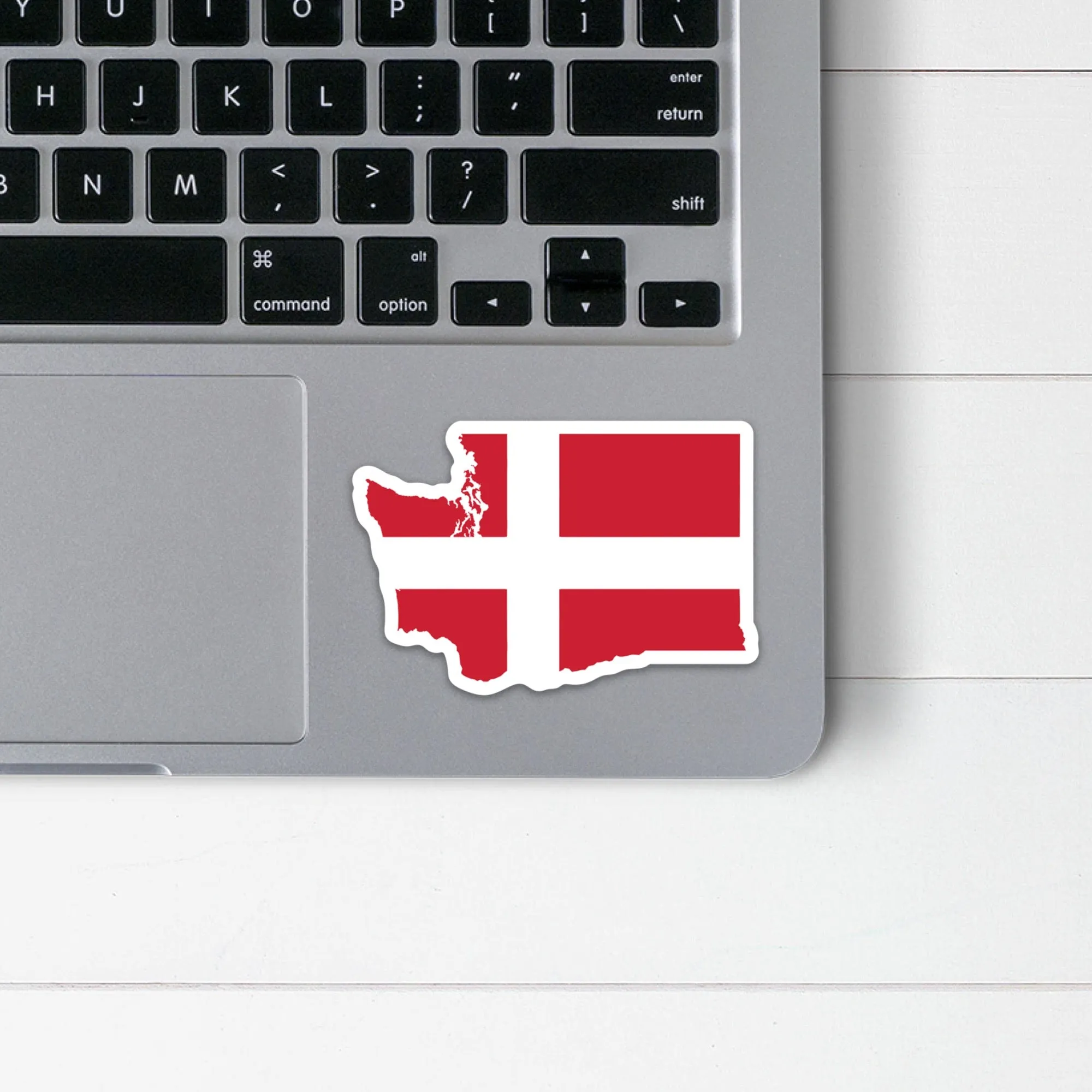 Washington Danish Flag Sticker