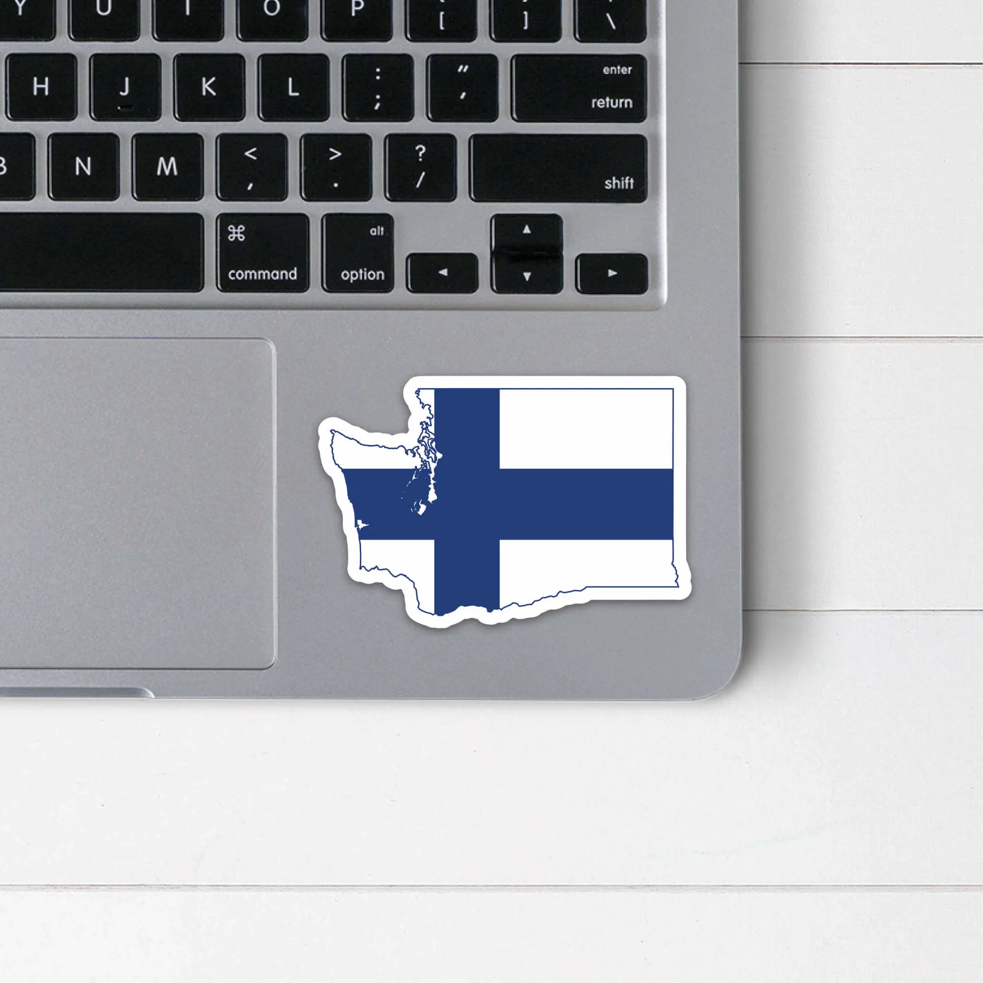 Washington Finnish Flag Sticker
